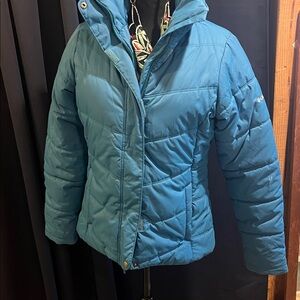 Columbia Teal Blue Puffer Jacket